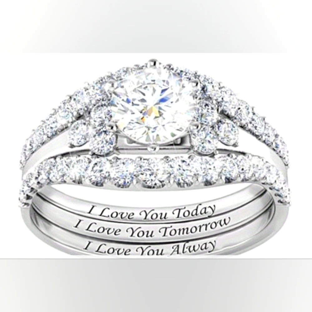 Alfred Durante "I Love You Always" Topaz Stacking Ring